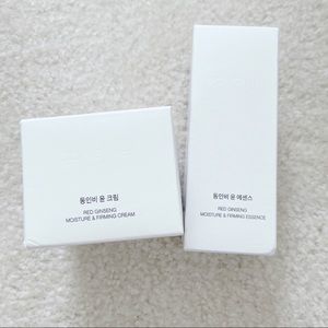 DONGINBI RED GINSENG MOISTURE & FIRMING CREAM & ESSENCE SET